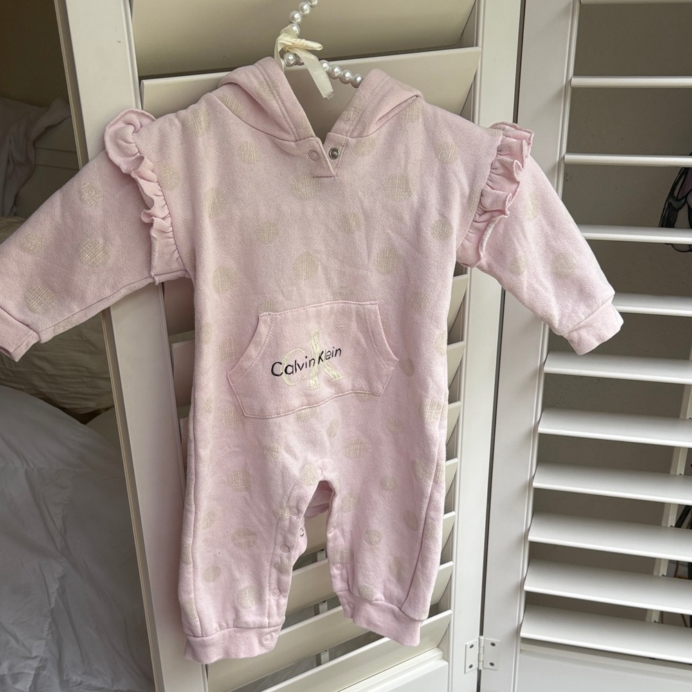 Calvin Klein Light Pink Baby Jumpsuit